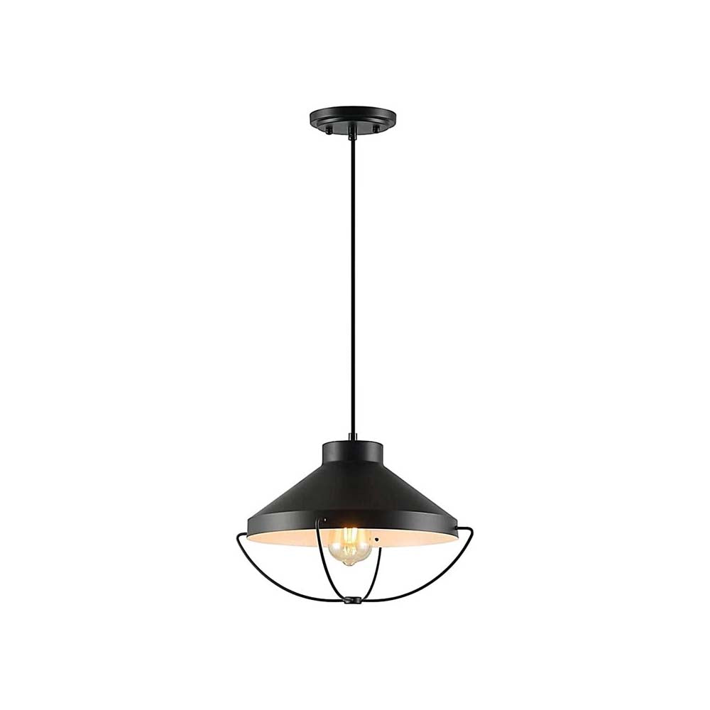 LUMINARIA COLGANTE COLOR NEGRO 1 X 60 W NOLAN