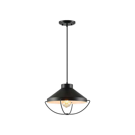 LUMINARIA COLGANTE COLOR NEGRO 1 X 60 W NOLAN