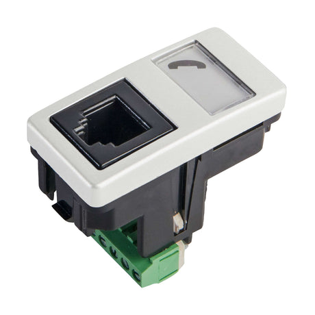 TOMA TELEFÓNICA ESTEVEZ STYLO STATUS 4 HILOS RJ11 1 MODULO BLANCO ALPINO ***HAE2025***