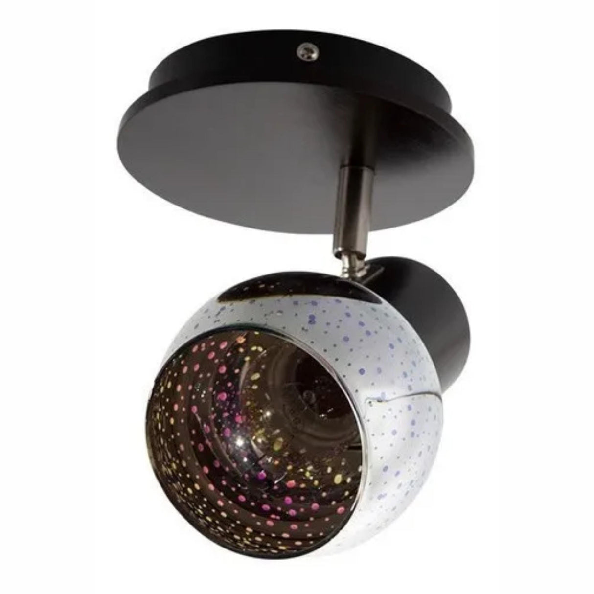 LAMPARA DE TECHO MODERNO NIQUEL SATINADO 40W E27 1 LUZ LUMIMEXICO  *** HAE ***