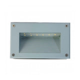 LUMINARIA LED PARA EMPOTRAR EN MURO GRIS 100-240V IP54 3000K