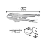 PINZA DE PRESION 10" MORDAZA RECTA PRETUL