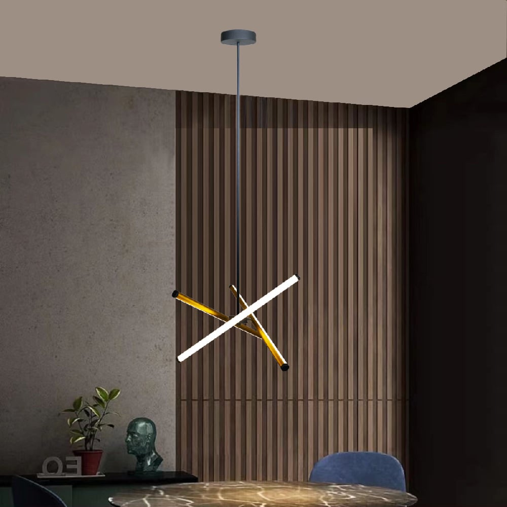 LUMINARIO INTSUSP LED 22W 30K DORADO