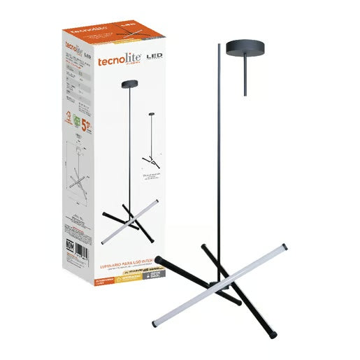 LAMPARA COLGANTE LED METAL 1.73M 22.5 W LUZ CALIDA BRILLANTE 3P NO ATENUABLE