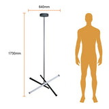 LAMPARA COLGANTE LED METAL 1.73M 22.5 W LUZ CALIDA BRILLANTE 3P NO ATENUABLE