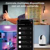LAMPARA DE PIE/PARED PLEGABLE INTELIGENTE WIFI 22W LUZ RGB + BLANCA PERSONALIZABLE C/APP MOVIL Y ASISTENTES DE VOZ