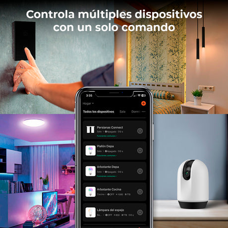 LAMPARA DE PIE/PARED PLEGABLE INTELIGENTE WIFI 22W LUZ RGB + BLANCA PERSONALIZABLE C/APP MOVIL Y ASISTENTES DE VOZ