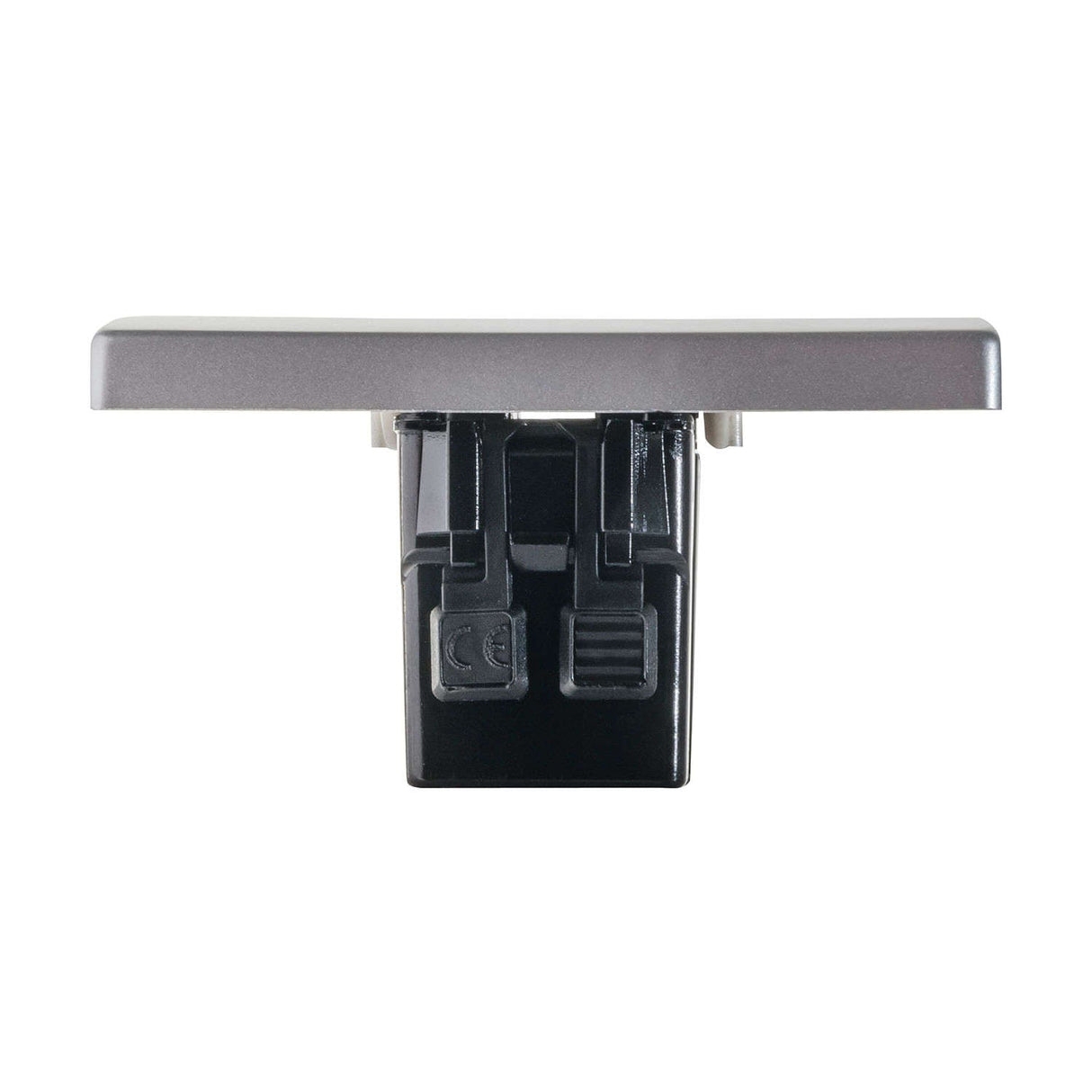 APAGADOR SENCILLO ESTEVEZ STATUS SIN VISOR 3 MÓDULOS TITANIO ***HAE2025***