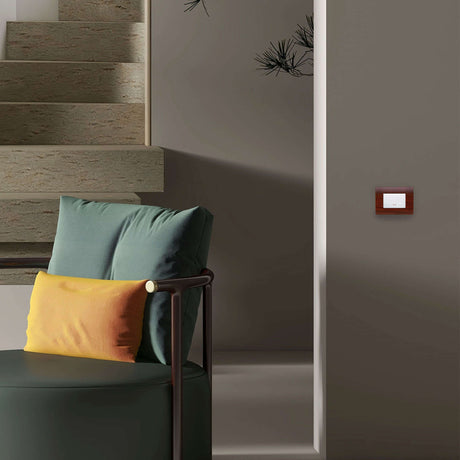 APAGADOR SENCILLO ESTEVEZ STYLO STATUS CON VISOR 3 MÓDULOS BLANCO ALPINO ***HAE2025***