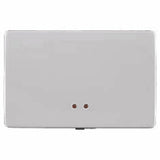 APAGADOR SENCILLO CON VISOR 3 MODULOS PLATINO STATUS METALIZADO ***HAE2025***