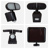 REFLECTOR SOLAR LED DOBLE CON SENSOR MOVIMIENTO 8W IP44 6500K