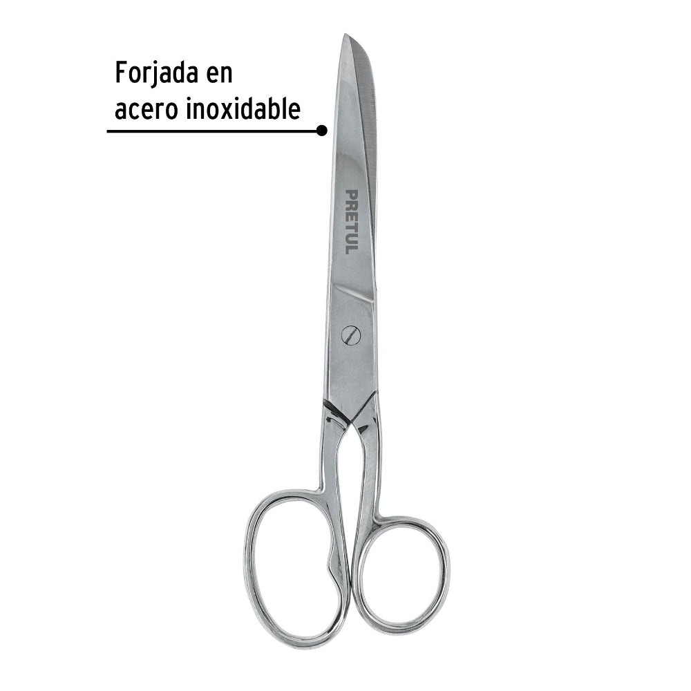 TIJERA PARA COSTURA OJO GRANDE 7" PRETUL