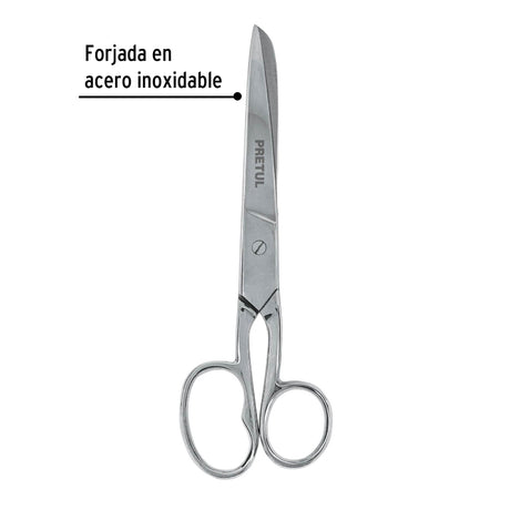 TIJERA PARA COSTURA OJO GRANDE 7" PRETUL