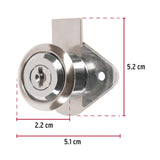 CERRADURA P/MUEBLE MOD. 21 CROMO ACCION VERTICAL HERMEX