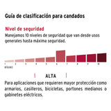 CANDADO ANTIPALANCA 75MM CUERPO DE LATON HERMEX BASIC MCA TRUPER *** OFRECER L20C75EB ***