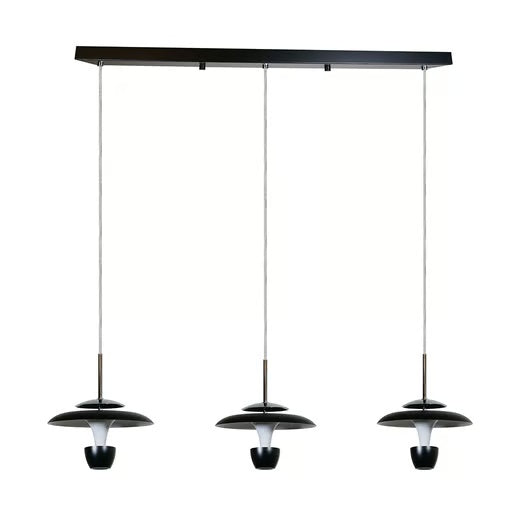 LUMINARIO INT SUSP LED 23W 30K NEGRO CROMO