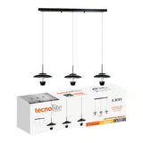 LUMINARIO INT SUSP LED 23W 30K NEGRO CROMO