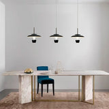 LUMINARIO INT SUSP LED 23W 30K NEGRO CROMO