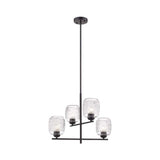 COLGANTE DE CRISTAL TECNOLITE FULU I 1.5M DE ALTURA 240W CUATRO BASES E27 NO INCLUYE FOCOS