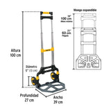 DIABLO DE CARGA PLEGABLE 100 KG PRETUL  DIA-100P
