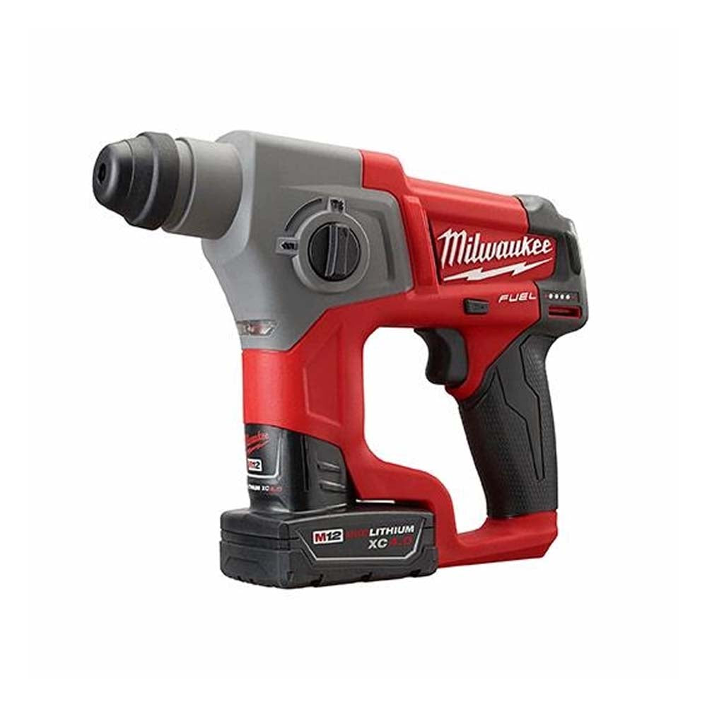 KIT ROTOMARTILLO SDS PLUS 5/8" M12 INCLUYE BATERIA 12 VOLTS REDLITHIUM ION CAPACIDAD EXTENDIDA 4AMP M12 1 CARGADOR DE BATERIA REDLITHIUM DE IONES DE LITIO M12 MILWAUKEE***HAE2025***