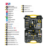 JGO. 133 HERRAMIENTAS CUADRO 1/4" Y 3/8" P/MECANICO C/ESTUCHE SET-133 24223 TRUPER PRETUL
