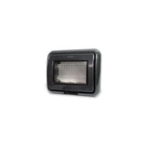 PLACA RESISTENTE A LA INTEMPERIE 3 MODULOS NEGRO (NO REQUIERE CHASIS)