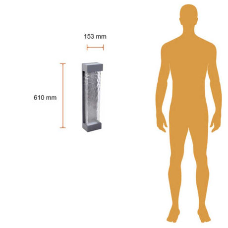 LÁMPARA DE EXTERIOR LED CRUX II TECNOLITE 24W PARED ARBOTANTE LUZ SUAVE CÁLIDA IP44 LED INTEGRADO