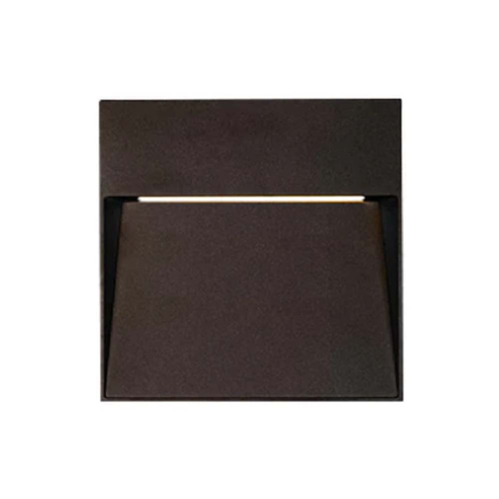 LUZ DE CORTESIA LED SOBREP. MURO 24W/127V. 3000K ALUM. NEGRO KAVE III ***TECNOLITE HAE***