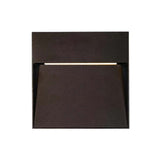 LUZ DE CORTESIA LED SOBREP. MURO 24W/127V. 3000K ALUM. NEGRO KAVE III ***TECNOLITE HAE***