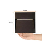 LUZ DE CORTESIA LED SOBREP. MURO 24W/127V. 3000K ALUM. NEGRO KAVE III ***TECNOLITE HAE***