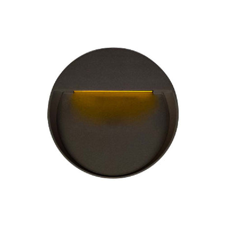 LUZ DE CORTESIA LED SOBREP. MURO 24W/127V. 3000K ALUM. NEGRO HUNOR III ***TECNOLITE HAE***