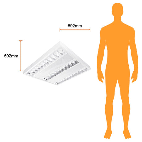 LÁMPARA EMPOTRABLE LED TECNOLITE MONTOYA II 24W LUZ BLANCA NEUTRA TRES BASES G5