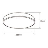 LAMPARA PLAFON LED TECHO 24W LUZ BLANCA AJUSTABLE GRAN FORMATO NO ATENUABLE BCO