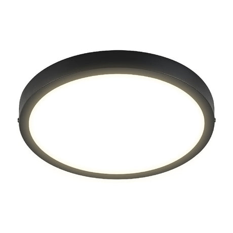 LUM LED SOBREPONER REDONDO 24W 3000K 100-240V NEGRO