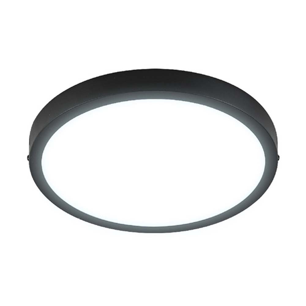 LUM LED SOBREPONER REDONDO 24W 6500K 100-240V NEGRO