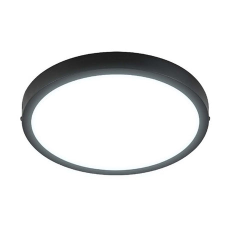 LUM LED SOBREPONER REDONDO 24W 6500K 100-240V NEGRO