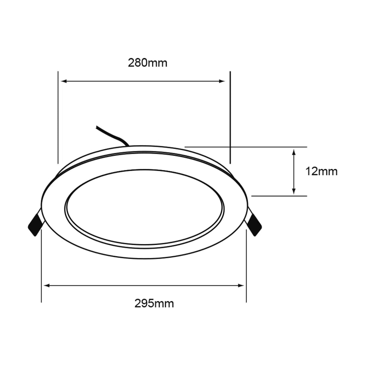 LÁMPARA EMPOTRABLE LED TECNOLITE BUCARAMANGA IX 24W LUZ SUAVE CÁLIDA NO ATENUABLE LED INTEGRADO