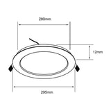 LÁMPARA EMPOTRABLE LED TECNOLITE BUCARAMANGA IX 24W LUZ SUAVE CÁLIDA NO ATENUABLE LED INTEGRADO