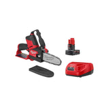 KIT SIERRA PARA PODAR 6" FUEL M12 BATERIA 12V. 4AMP M12: CARGADOR DE BATERIA M12 BARRA Y CADENA OREGON FUNDA COMBINACION DE LLAVE CUBO DOBLE Y DESTORNILLADOR MILWAUKEE