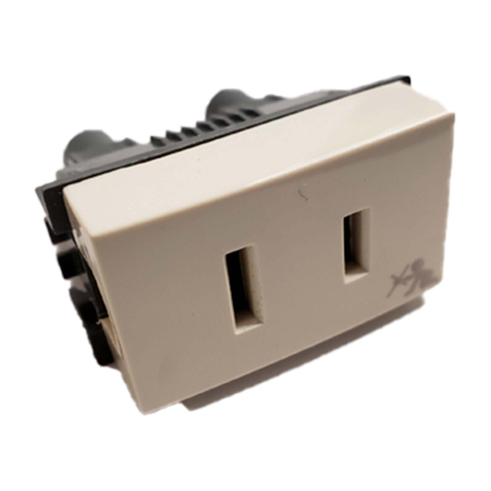 TOMACORRIENTE MARFIL 15A. POLARIZADA *** HAE ***