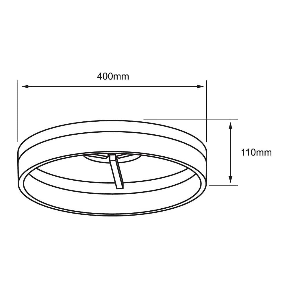 LÁMPARA DE INTERIOR LED KAITOS II TECNOLITE ATENUABLE PARA SUSPENDER 25W LUZ SUAVE CÁLIDA ***HAE2025***