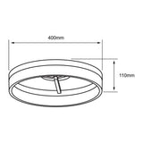 LÁMPARA DE INTERIOR LED KAITOS II TECNOLITE ATENUABLE PARA SUSPENDER 25W LUZ SUAVE CÁLIDA ***HAE2025***