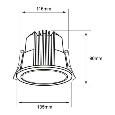 INT LED EMP25W127V2200LM3000/4000/6500K LUCIS II TECNOLITE