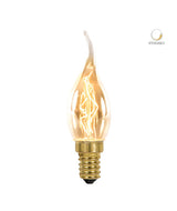 FOCO INCANDESCENTE TECNOLITE TIPO VELA ATENUABLE 25W LUZ SUAVE CÁLIDA BASE E12 ***TECNOLITE HAE***