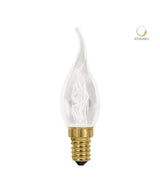 FOCO INCANDESCENTE TECNOLITE TIPO VELA ATENUABLE 25W LUZ SUAVE CÁLIDA BASE E12 ***TECNOLITE HAE***