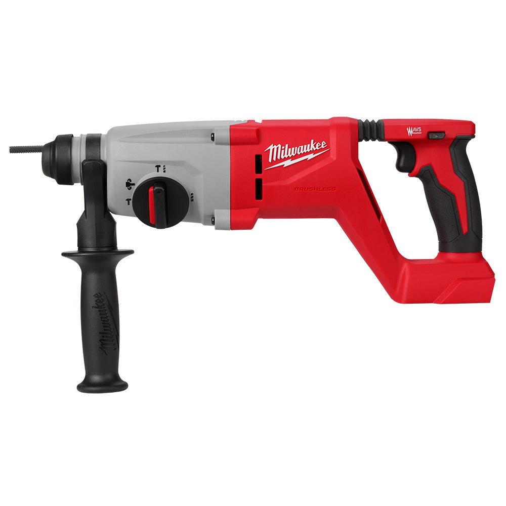 ROTOMARTILLO SDS PLUS 1" CON MANGO EN D SIN ESCOBILLAS M18 (NO INCLUYE BATERIA SE RECOMIENDA 48111850) MILWAUKEE