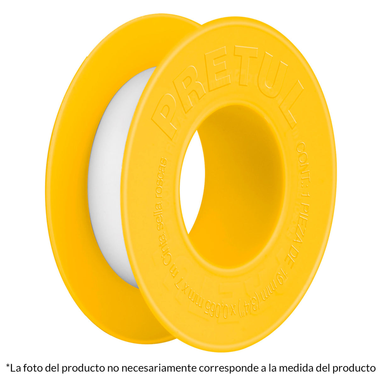 CINTA SELLA ROSCAS USO GENERAL 7 M 1/2" PRETUL