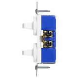 INTERRUPTOR DOBLE DECORATOR SENSILLO BCO 2P 3H 15A 120/277V 271W-BOX