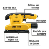 LIJADORA ORBITAL 1/3 HOJA 150 W PRETUL